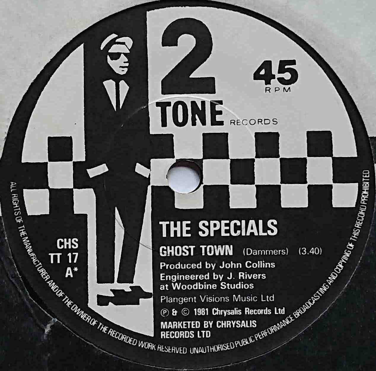 CHS TT 17 Ghost town The Specials  Label